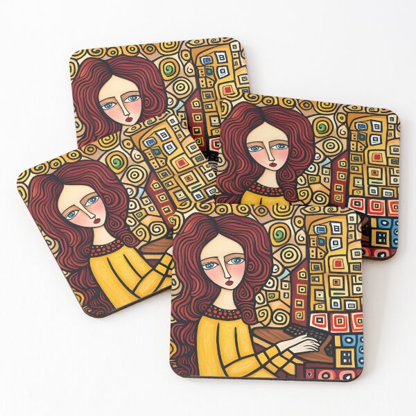Item preview, Young woman Typing designed and sold by Colin Bentham.