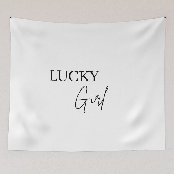 Item preview, Lucky Girl, Lucky, Daily Affirmation designed and sold by Magic Love Art Print.