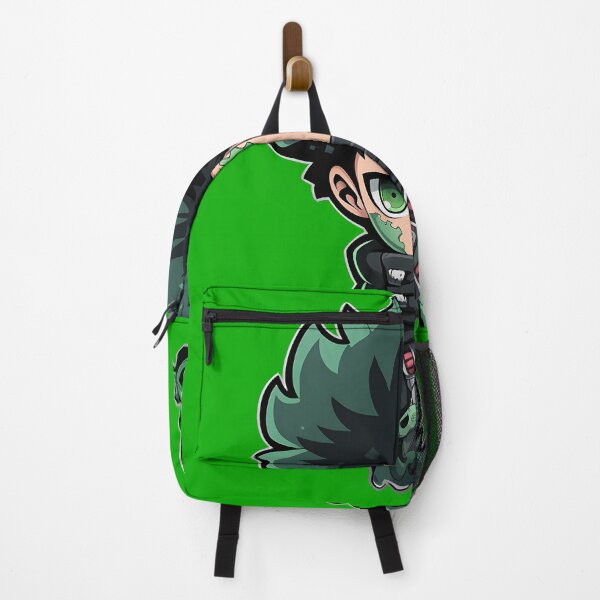 Artikelvorschau, Green Powered Chibi Anime Boy im Cyberpunk Hype Beast Outfit Aufkleber entworfen und verkauft von Originull7.
