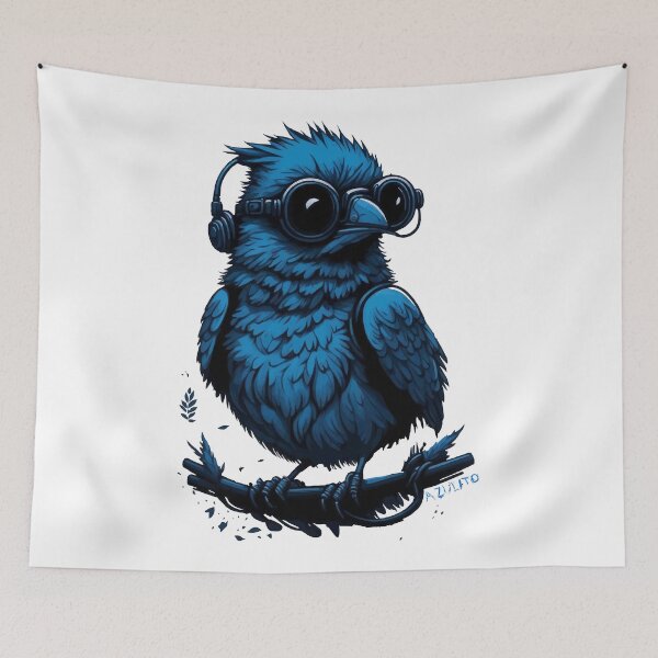 Item preview, blue bird designed and sold by FoRes-Art.