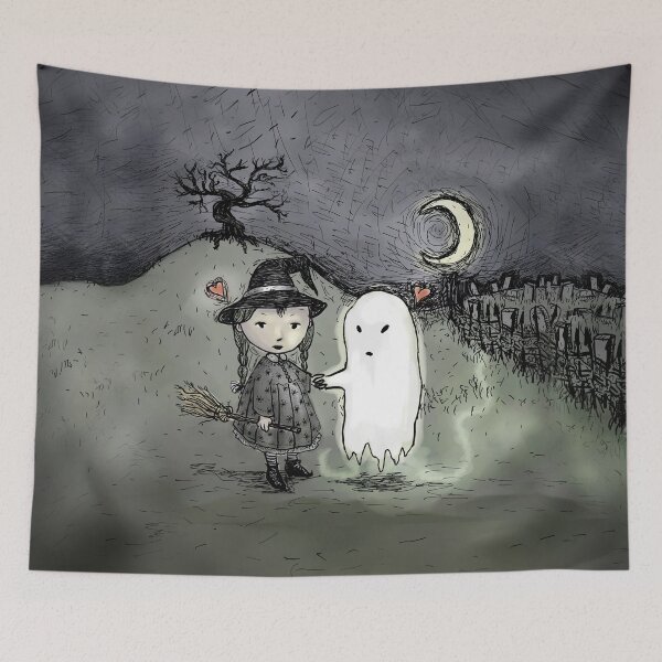 Item preview, Witch Loves Ghost designed and sold by OpheliaThree.