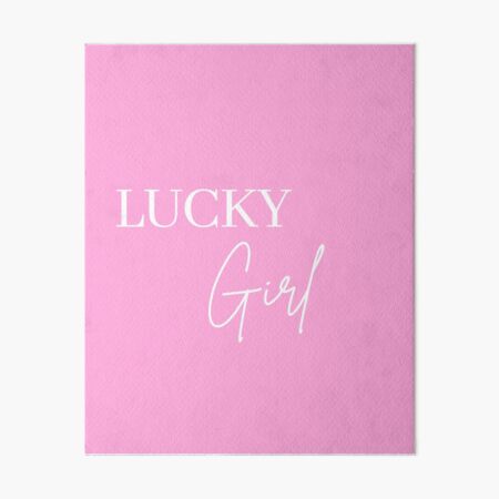 lucky girl affirmation sticker sheet