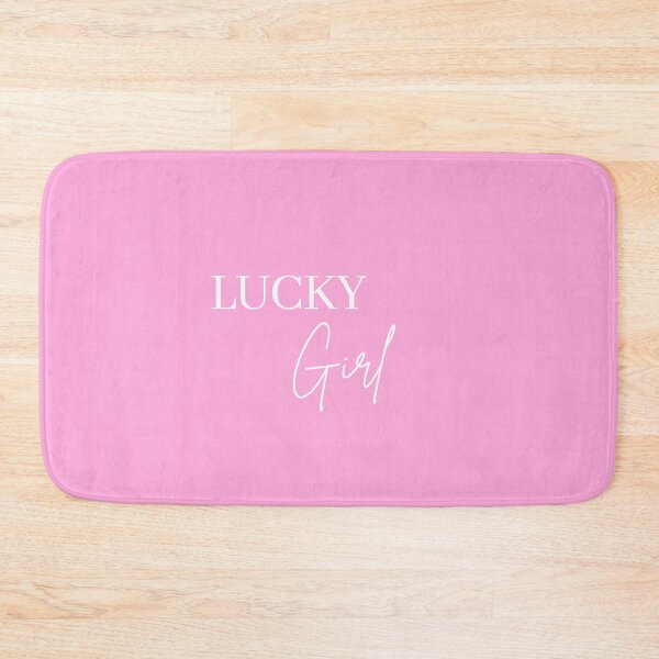 Item preview, Lucky Girl, Lucky, Daily Affirmation, Pink designed and sold by Magic Love Art Print.