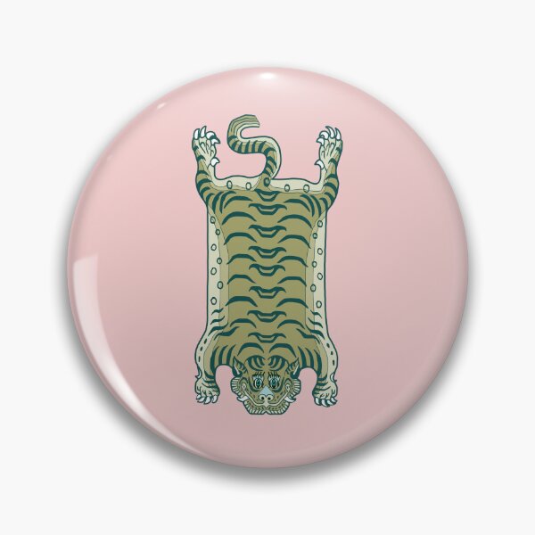 Item preview, TIBETAN TIGER RUG-green 2 designed and sold by BEATRIZ ABAITUA.