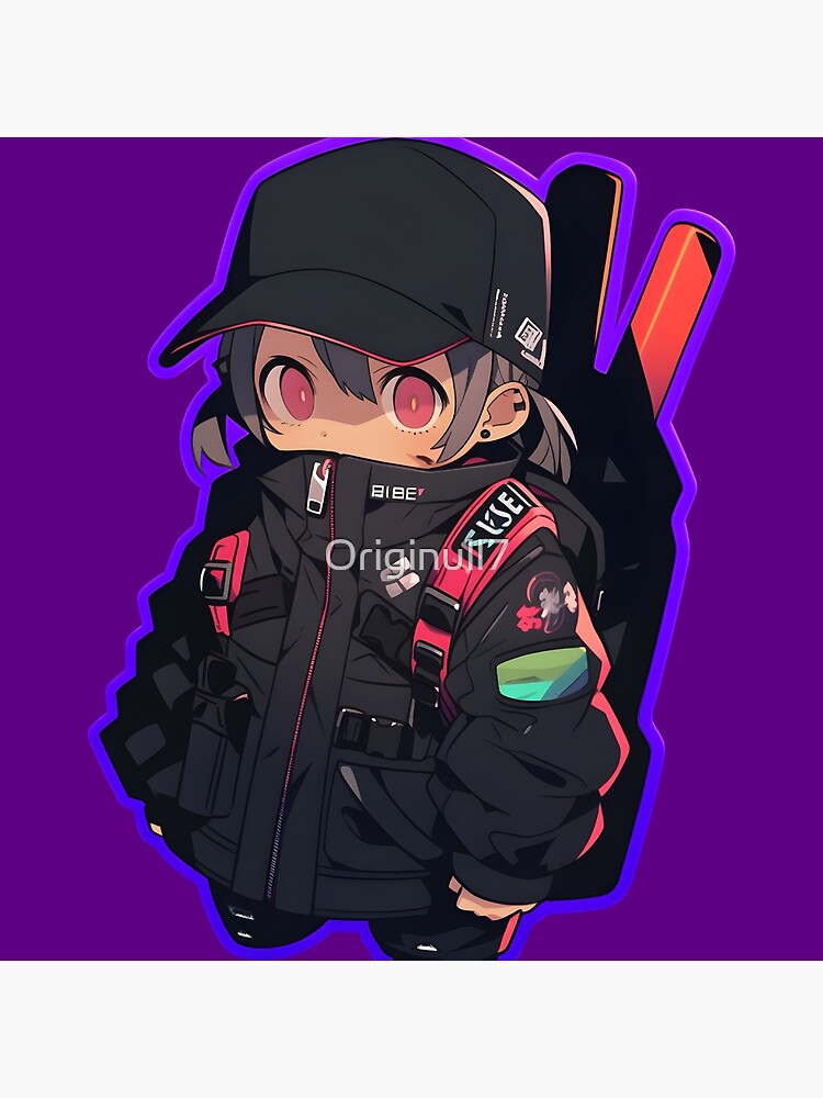 Kawaii Chibi Anime Boy Hype Beast Pokemon Trainer Sticker Sticker