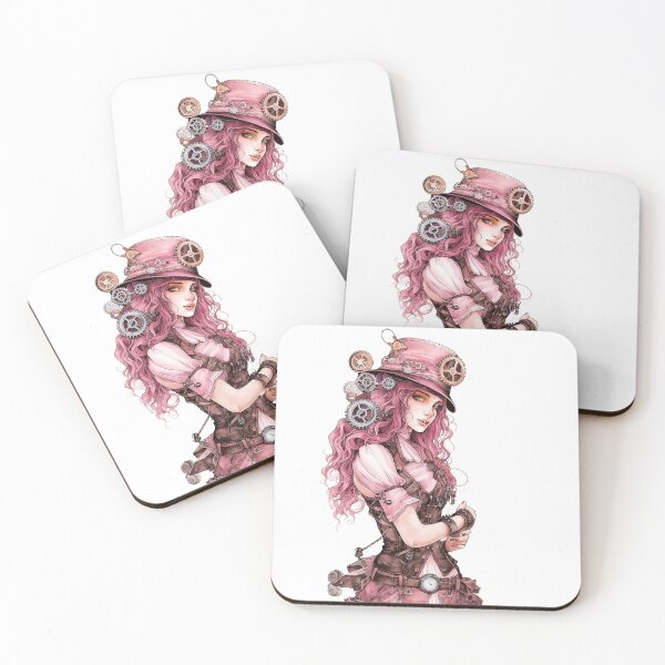 Item preview, steam punk victorian pink girl designed and sold by Ladidia.