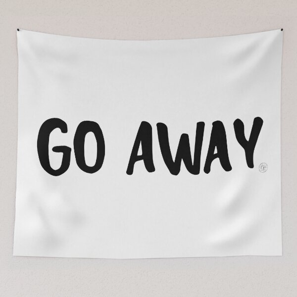Item preview, Go Away designed and sold by CalliPenguin.