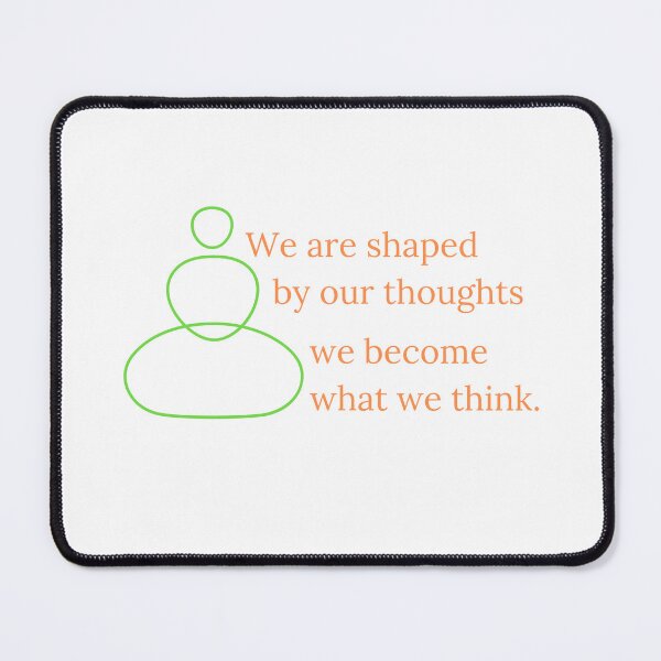 Item preview, Meditation Design, We are shaped by our thoughts for Buddhist-Meditation & Yoga Gift  designed and sold by vallass.