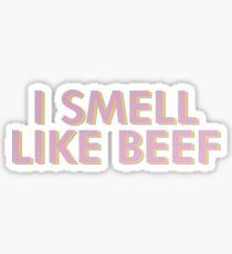 i smell like beef - aesthetic vine quote Sticker