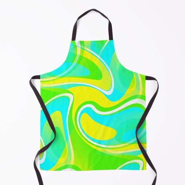 Item preview, Feeling Groovy - 60's Mod Paisley Abstract in Green, Blue and Yellow designed and sold by MellowCat.