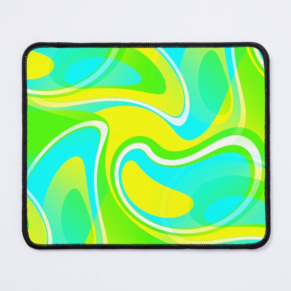 Item preview, Feeling Groovy - 60's Mod Paisley Abstract in Green, Blue and Yellow designed and sold by MellowCat.