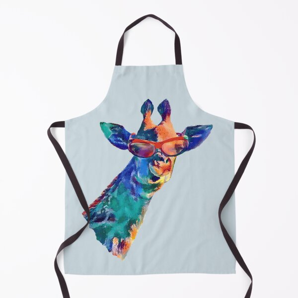 Item preview, Funny Giraffe with Sunglasses in Watercolor Rainbow Colors designed and sold by Scotch Macaskill.