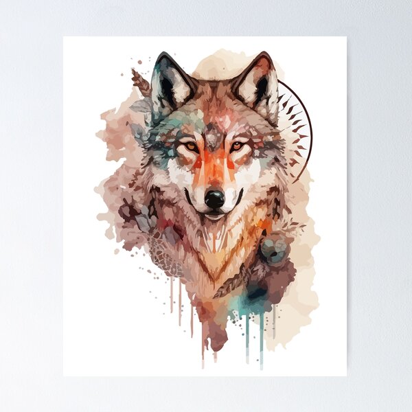 Item preview, Bohemian Wolf designed and sold by PrettyPittie Shop.