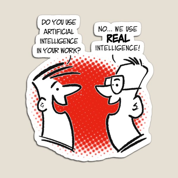 Aperçu de l'œuvre Utilisez-vous l'Intelligence Artificielle ? créée et vendue par jimbairn.