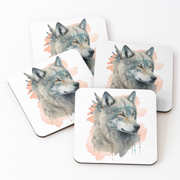 Item preview, Cute Boho Wolf designed and sold by PrettyPittie Shop.
