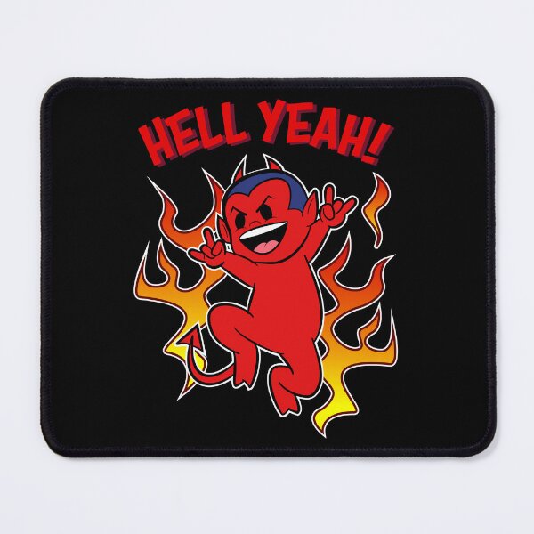 Item preview, Funny Cartoon Devil with Hotrod Flames designed and sold by mortargirl.