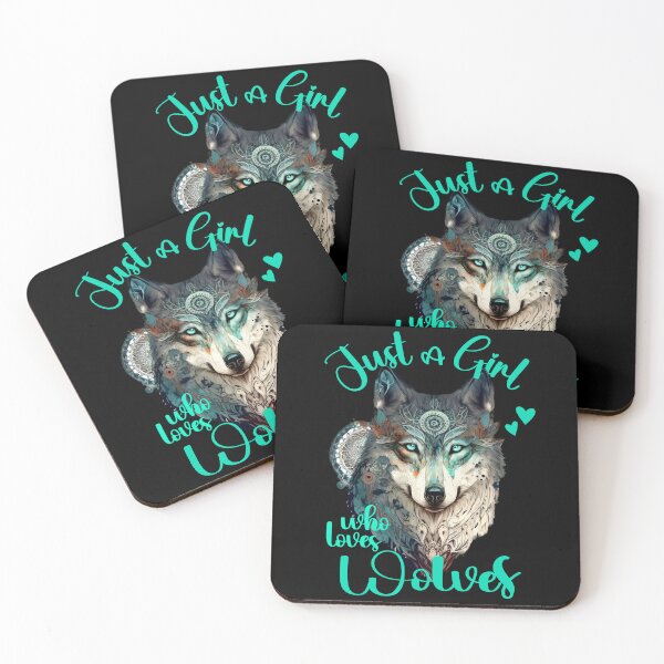 Item preview, Just a girl who loves wolves designed and sold by PrettyPittie Shop.