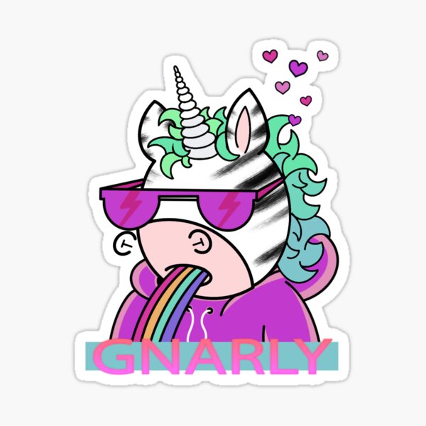 Gnarly Doodlcorn Sticker