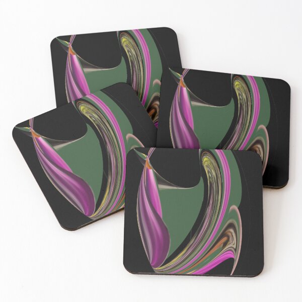 Item preview, Pink green abstract designed and sold by Arttygenenius.