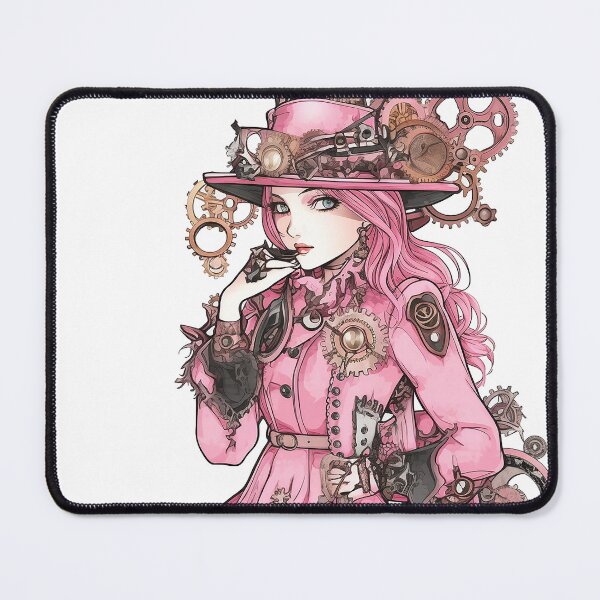 Item preview, steampunk victorian girl in pink designed and sold by Ladidia.
