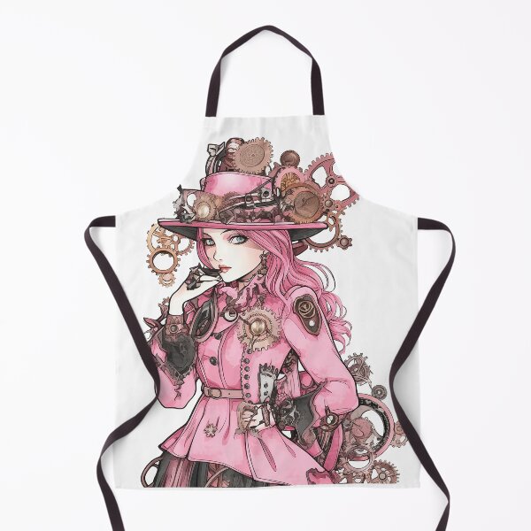 Item preview, steampunk victorian girl in pink designed and sold by Ladidia.