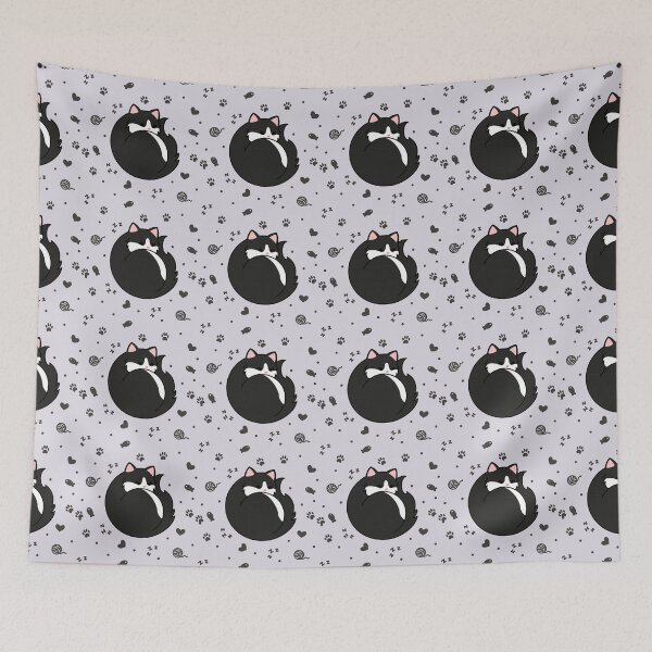 Item preview, Black Tuxedo Cat - Sleeping designed and sold by missnisa.