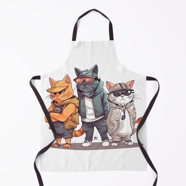 Item preview, Gang of rapper cats designed and sold by Kingkachurro.