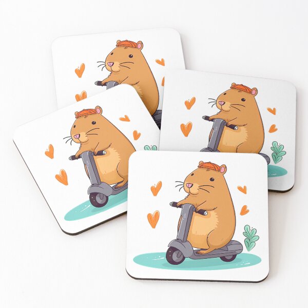 Item preview, Capybara on Wheels designed and sold by PetPrintPalace.
