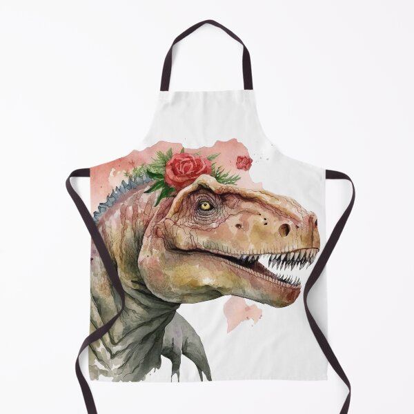 Item preview, Dinosaurus tyrannosaurus rex head. Dinosaur and roses frame designed and sold by Anastasiia Yurevych.