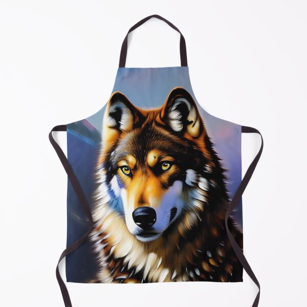 Item preview, Retrato de lobo, empaste, Ai Generated Art designed and sold by ACC .