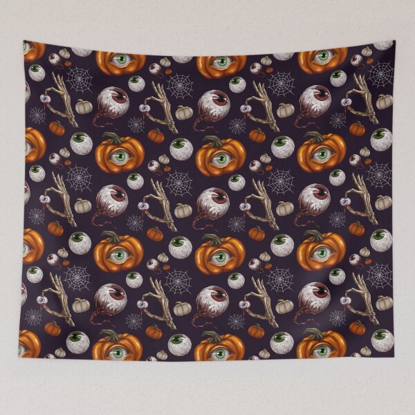 Item preview, Spooky Eyes, Pumpkin, and Bones designed and sold by Robin Mosher.