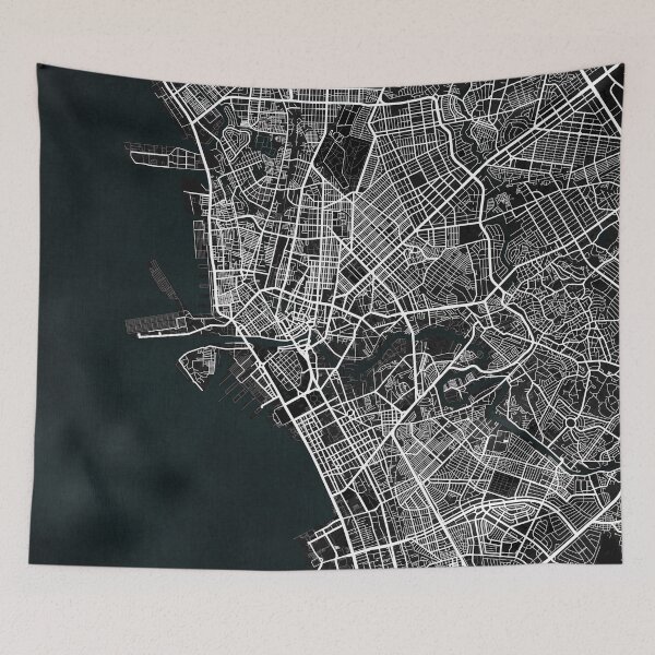 Item preview, Manila City Map of the Philippines - Dark designed and sold by deMAP.