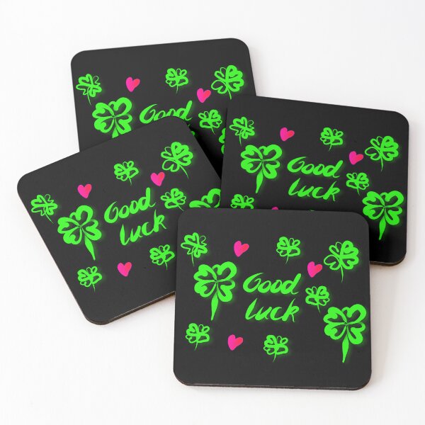 Item preview, Good luck, good luck ; good luck, German version - with black background designed and sold by Binas-gallery.