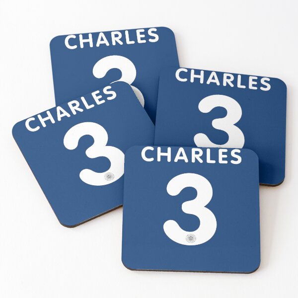 Item preview, Charles 3 Player Jersey Kit in White on Blue Black designed and sold by ArtCounts.