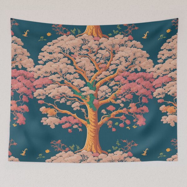 Item preview, Japanese Tree Pattern designed and sold by RockBeeDesigns.