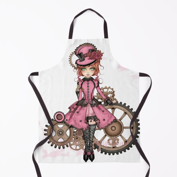 Item preview, sweet steampunk pink heroine designed and sold by Ladidia.