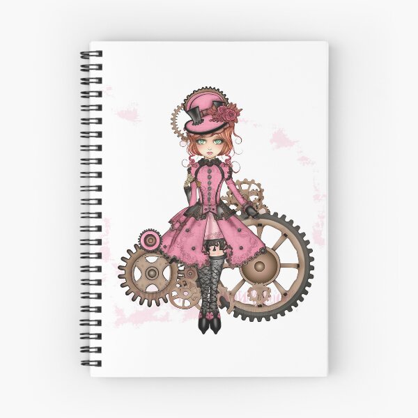Item preview, sweet steampunk pink heroine designed and sold by Ladidia.