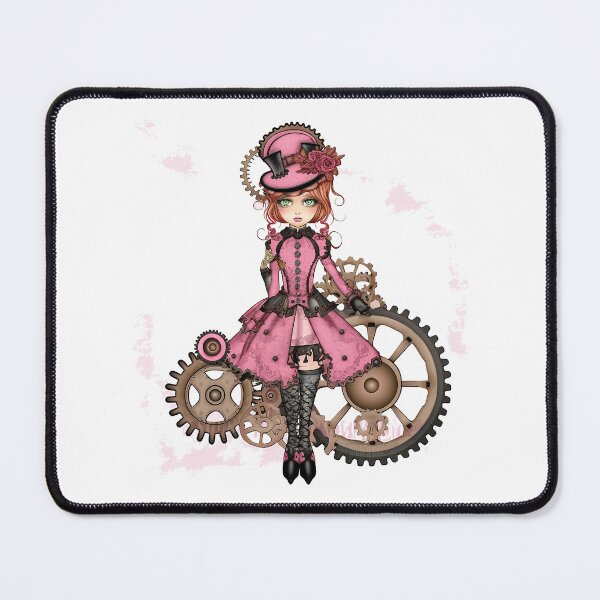 Item preview, sweet steampunk pink heroine designed and sold by Ladidia.