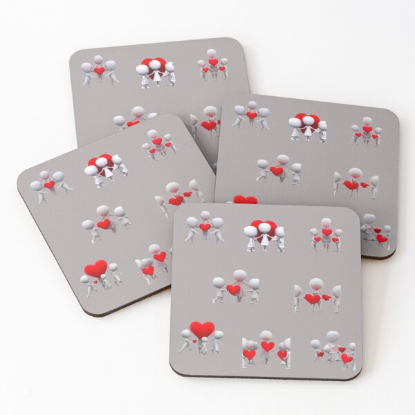 Item preview, Mother's Day pack of 8 stickers 3D heart for mother designed and sold by JaroDesign2023.