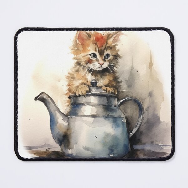 Item preview, Water Color Kitten Series Painting #3 designed and sold by WhimsyWear-Fun.