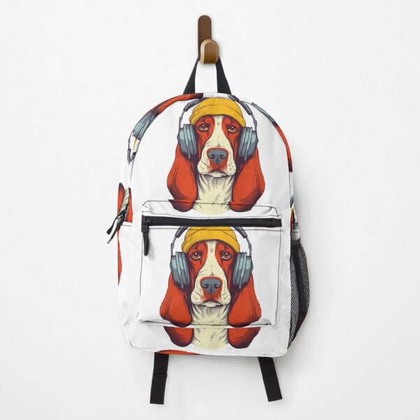 Item preview, Portrait of a hunting dog in a cap with headphones. designed and sold by Anastasiia Yurevych.