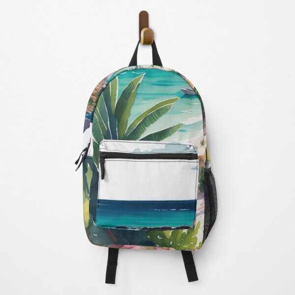 Item preview, Margarita Island Venezuela Watercolor Boho designed and sold by AOCollections.