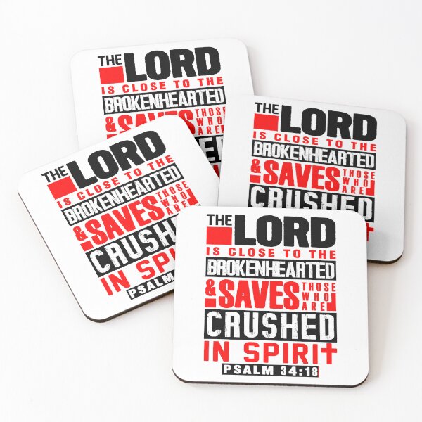 Item preview, Psalm 34:18 The LORD Is Close To The Brokenhearted designed and sold by plushism.