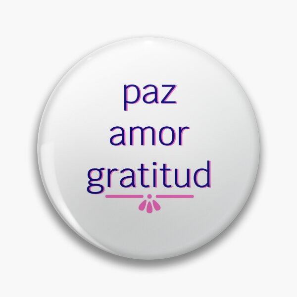 Item preview, Peace, Love, Gratitude (Navy with Pink Shadow) - Spanish designed and sold by SaturdayMeadow.