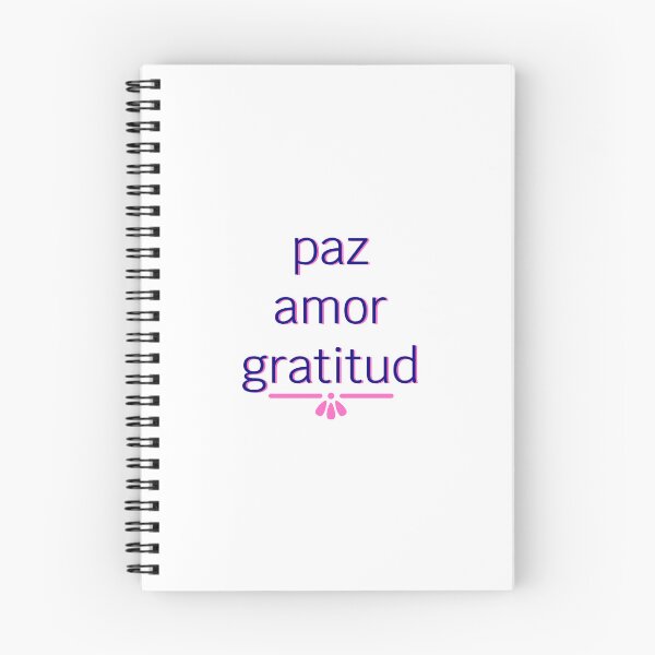 Item preview, Peace, Love, Gratitude (Navy with Pink Shadow) - Spanish designed and sold by SaturdayMeadow.