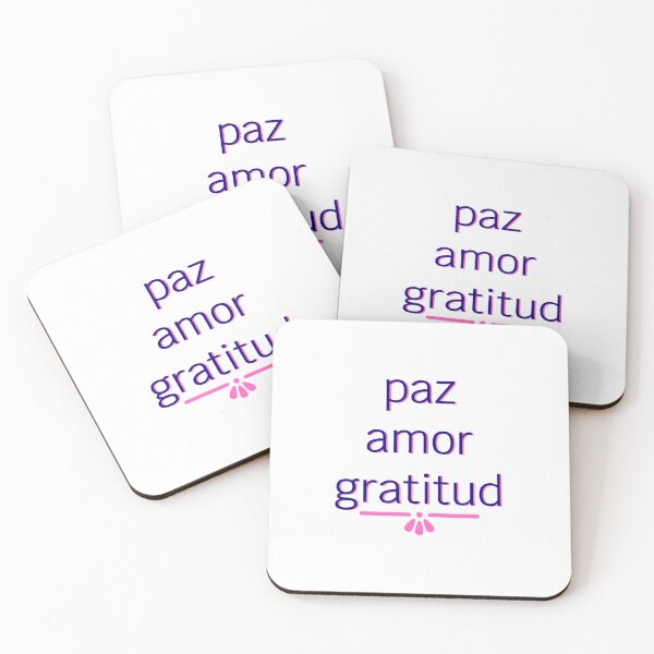 Item preview, Peace, Love, Gratitude (Navy with Pink Shadow) - Spanish designed and sold by SaturdayMeadow.