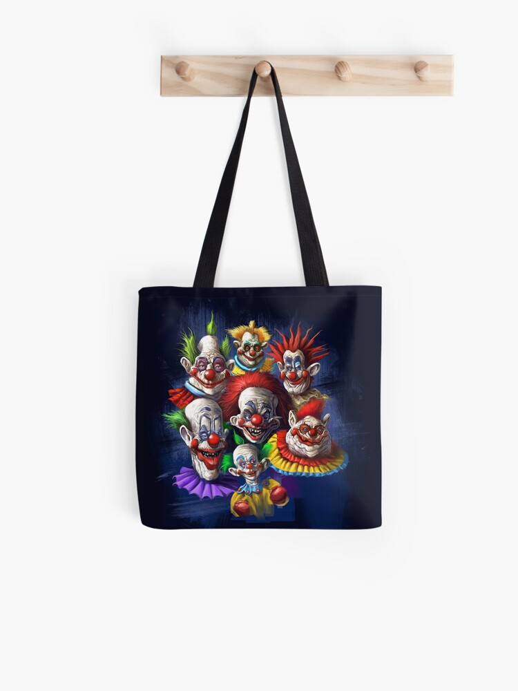 Halloween Of Clownof Dress Up Canvas Tote Bag,Fashion Large Capacity Handbag for Women Travel