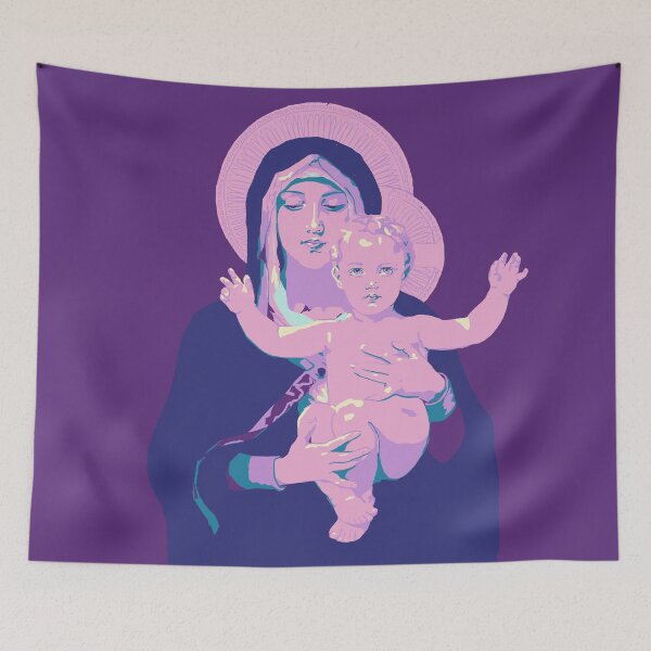 Item preview, Virgin Mary and Child designed and sold by StudioCitrine.