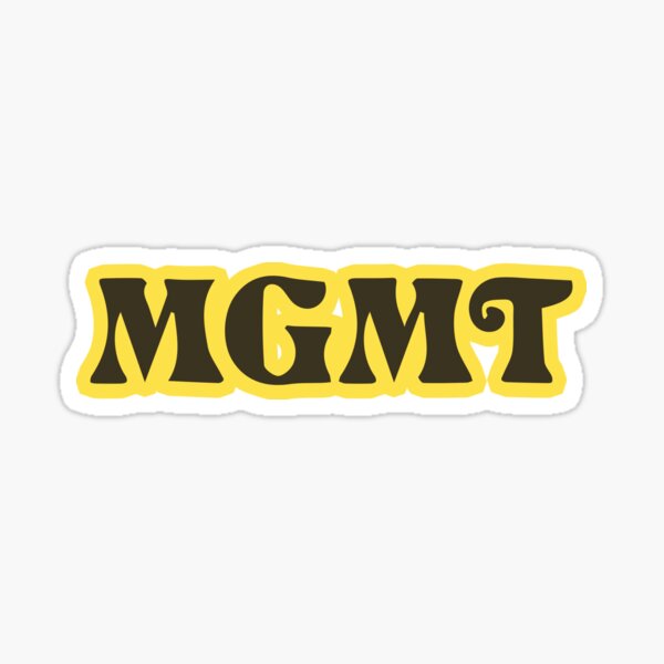 MGMT Little Dark Age Album Logo Merch Sticker