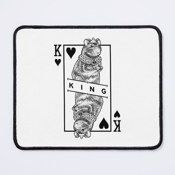 Item preview, Fancy Rat Lover King Of Hearts Funny Pet Rodent Pop Art designed and sold by GrandeDuc.